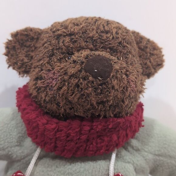 Hallmark Plush "Teddy Mittens" 2002 Winter Christmas Outfit - Picture 3 of 11